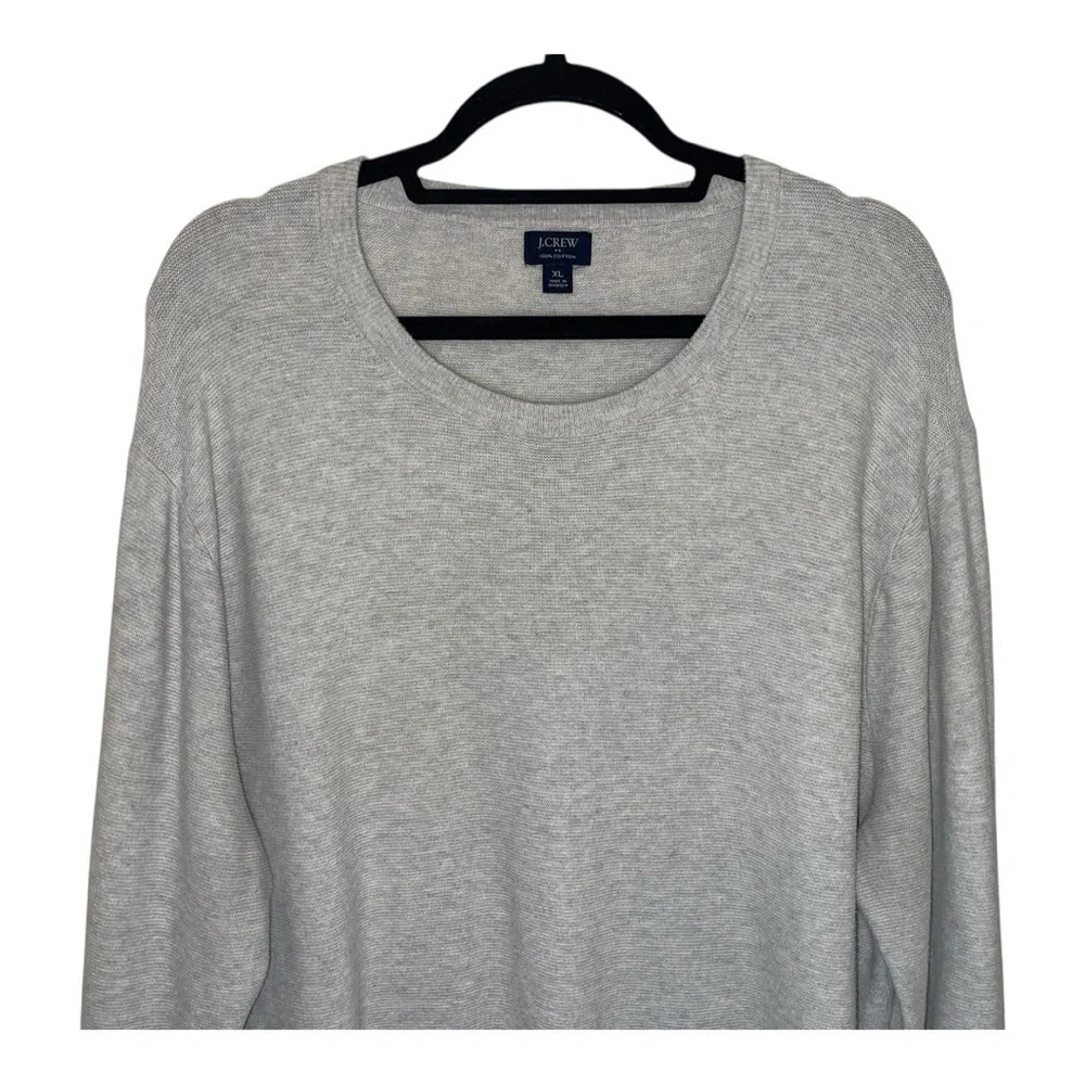 J. Crew Light Gray Crewneck Sweater